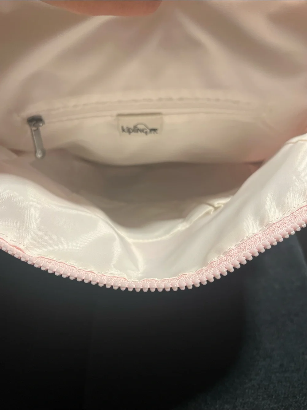Kipling Pink and Gray Everyday Backpack